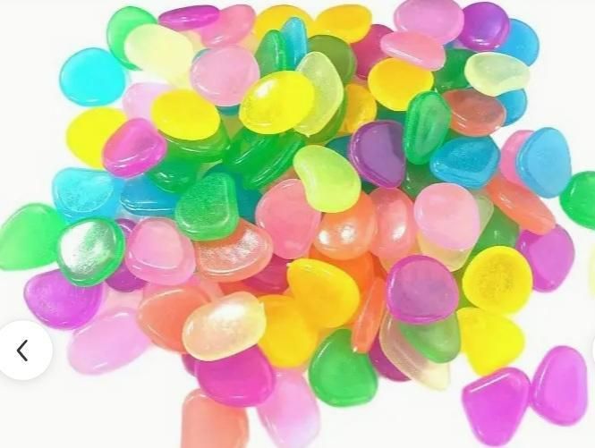 ✨🌈 “Glow Stones – 100pcs of Magical Fluorescent Rocks for Home & Garden Décor” 🌈✨