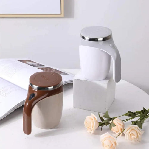 ⚡☕ “Self-Stirring Magnetic Mug – Just Press &amp; Stir!” ☕⚡