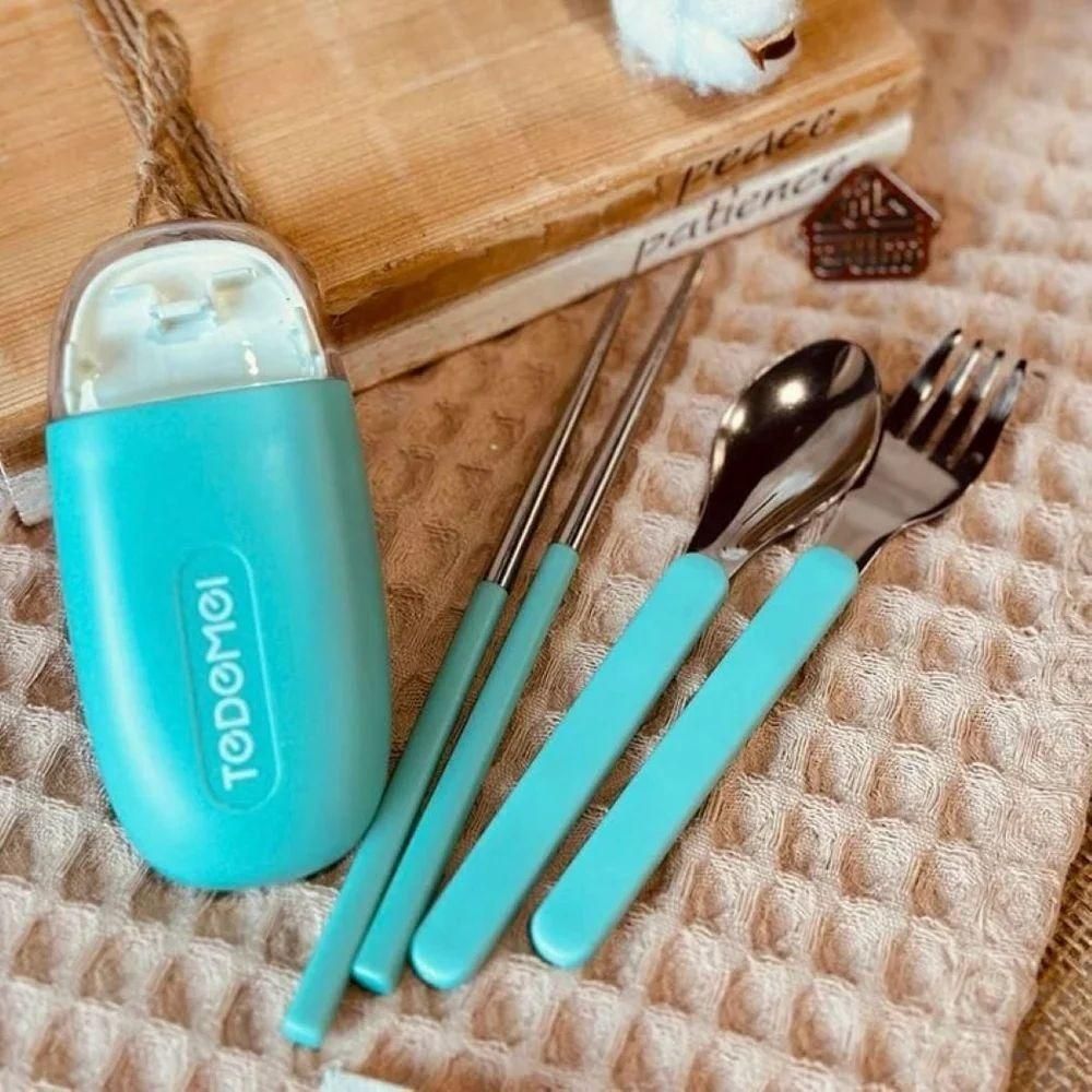 🍱✨ “Kawaii Travel Cutlery Set – Cutest Dining on the Go!” ✨🍱