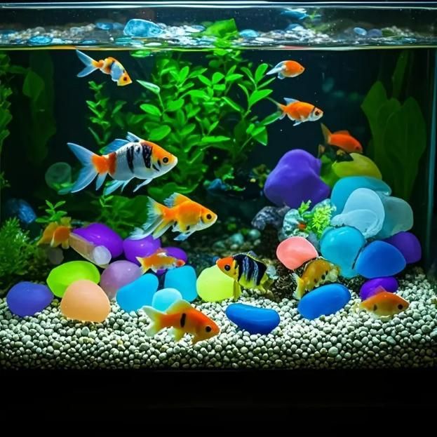 ✨🌈 “Glow Stones – 100pcs of Magical Fluorescent Rocks for Home & Garden Décor” 🌈✨
