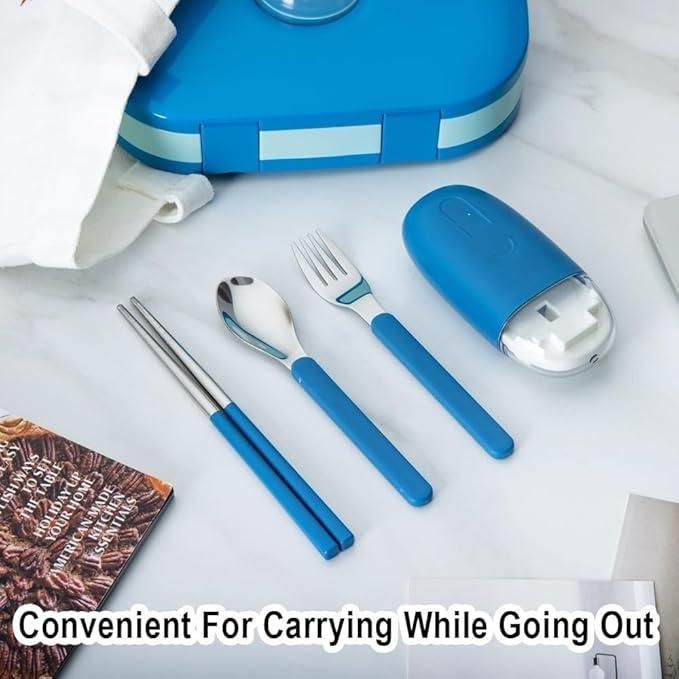 🍱✨ “Kawaii Travel Cutlery Set – Cutest Dining on the Go!” ✨🍱
