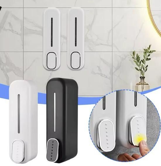 🚿 Press Wall-Mounted Dispenser – Manual Liquid Soap Pump