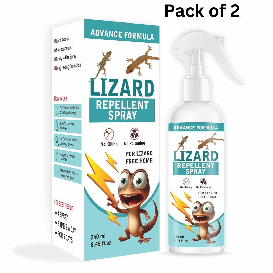 🦎 Lizard Repellent Spray – 250ML | Natural Cedarwood Scent (Pack of 2)