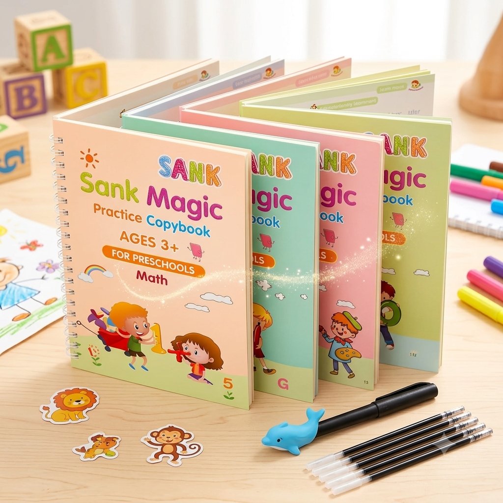 Magic Practice Copybook (4 Book + 10 Refill) (A-127)