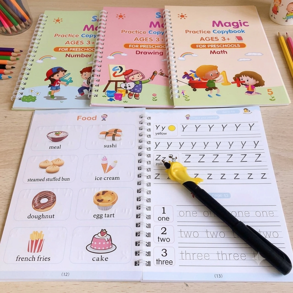Magic Practice Copybook (4 Book + 10 Refill) (A-127)