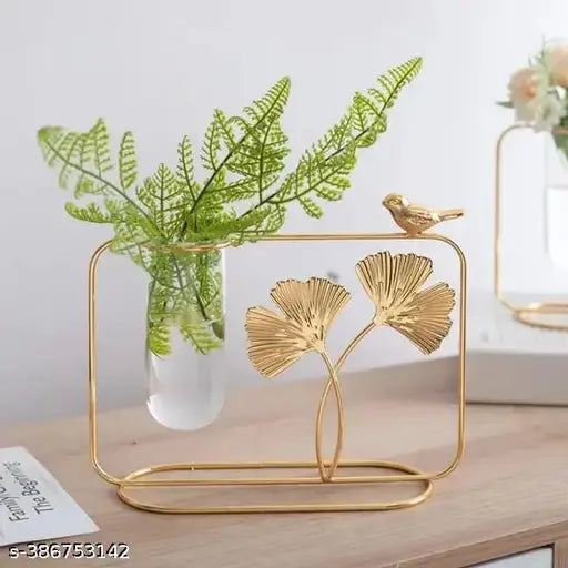 🌿✨ “Dezzle Home Propagation Station – Metal Frame with 3 Glass Test Tube Vases for Modern Plant Décor” ✨🌿