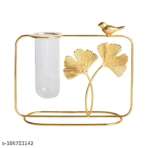 🌿✨ “Dezzle Home Propagation Station – Metal Frame with 3 Glass Test Tube Vases for Modern Plant Décor” ✨🌿